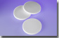 Round Latex Free Sponge, White