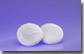 Round Satin/Velour Puff with Satin Ribbon, Small