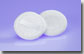 Round Satin/Velour Puff with Ribbon, Standard