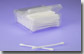 Double Head Round/Round Cotton Swab, Plastic Handle