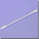 Double Head Point/Round Cotton Swab, Plastic Handle