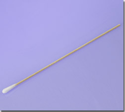 Single Head Round Extra Cotton Swab, Wood Handle