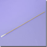 Single Head Round Extra Cotton Swab, Wood Handle