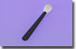 Single Head Oval Eyeshadow Applicator, Black Handle