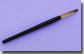 Lip Brush, Gold Ferrule, Black Handle