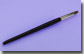 Lip Brush, Silver Ferrule, Black Handle