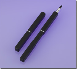 Retractable Matte Black Lip Brush
