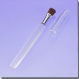 Frosted Lip Brush with Clear Cap