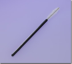 Clear Bristle Mascara Brush, Black Handle