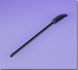Long Curved Mascara Brush, Black Handle