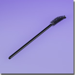 Long Curved Mascara Brush, Black Handle