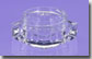 5 Gram Square Clear Jar Base