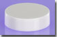 5 Gram Lined White Cap for PETG Jar