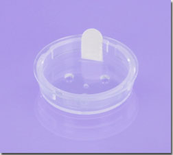 Sifter for 5 Gram PETG Jar with Applied Sifter Sticker & Tab