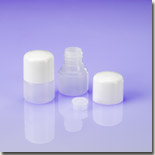 5 ml Natural Cylinder Bottle with Reducer and White Cap