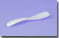 Dual Sided Curved Spatula, White