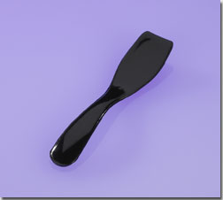 Dual Sided Curved Spatula, Black