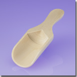 Natural Wooden Scoop