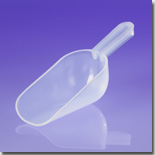Plastic Natural Scoop